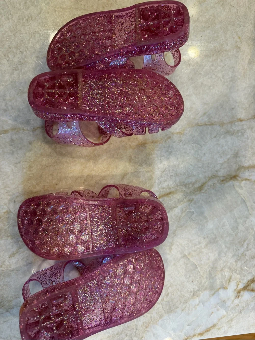 OshKosh B'gosh Sparkling Pink Jelly Sandals